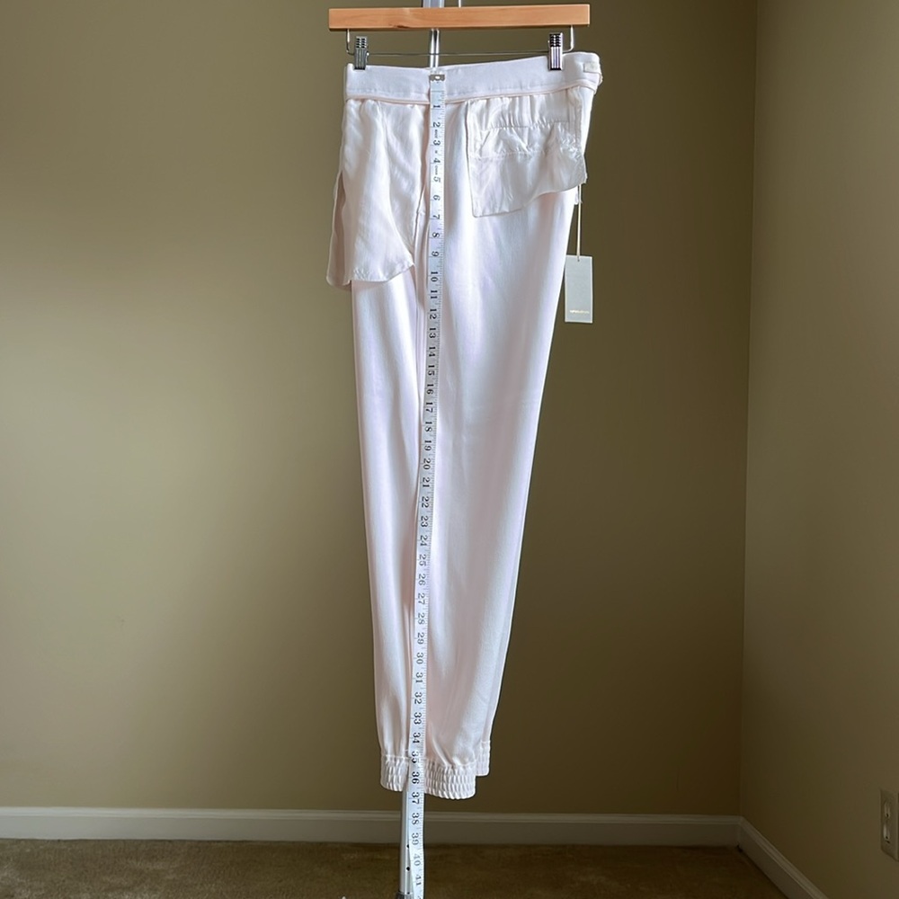 NWT - Vanessa Bruno - Palest Pink Crepe Pants - 42 (French) / U.S. 10
